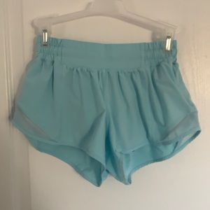 icing blue lululemon shorts, size 4